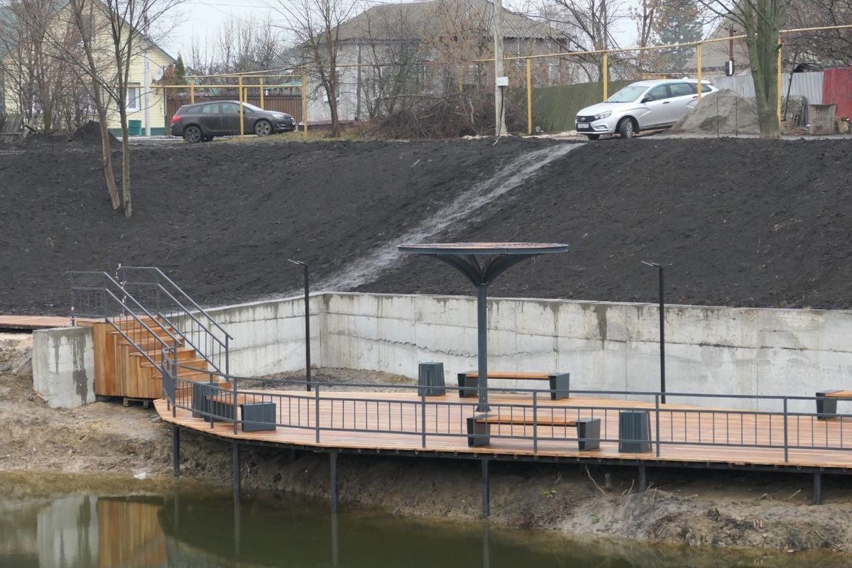 Oka Embankment in Bobrov — 2
